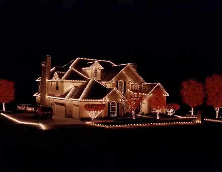 Ev Yılbaşı Işık Süsleme