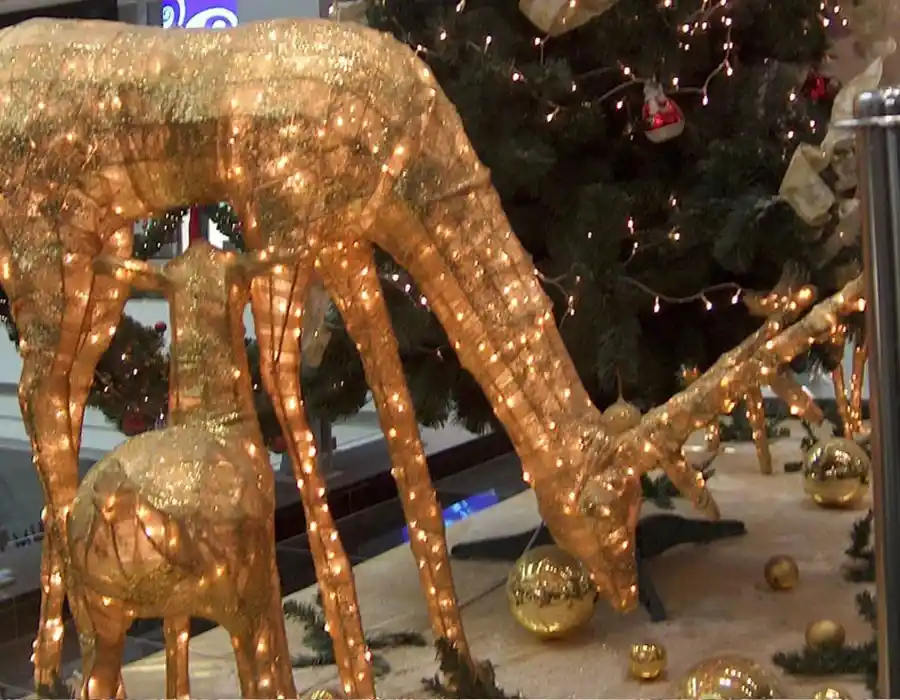 Yılbaşı Işıklı Geyikleri