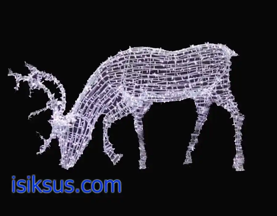 LED Işıklı Tel Geyik İmalatı