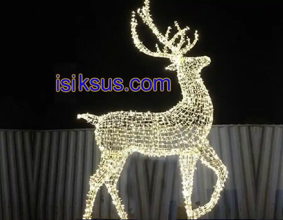 LED Işıklı Tel Geyik Üretim