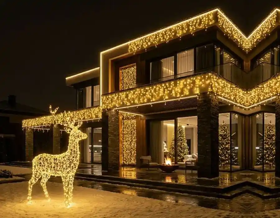 İstanbul Dekoratif LED Işıklı Geyik Modeli