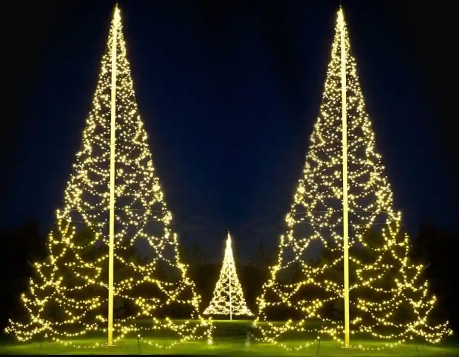 led ışıklı yılbaşı çam ağacı
