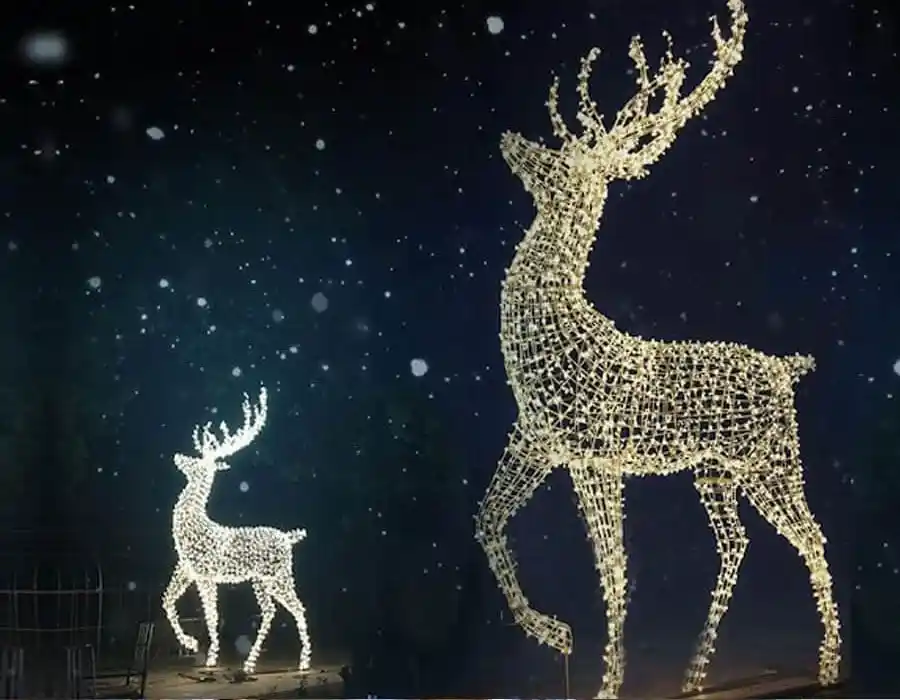 LED Işıklı Tel Geyik