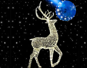 büyük boy yılbaşı Işıklı Geyiği