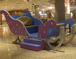 Dekoratif Noel Baba Kızağı