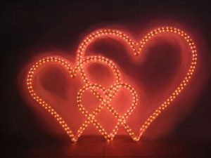 SEVGİLİLER GÜNÜ IŞIK SÜSLEMELERİ, IŞIK KALP,