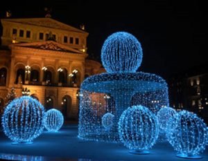 ÜÇ BOYUT IŞIKLI TOP HAVUZ IŞIK TASARIM SÜSLEME