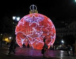 ÜÇ BOYUT YILBAŞI SÜS TOPU IŞIK TASARIM SÜSLEME, LED IŞIK TASARIM DEKORASYON