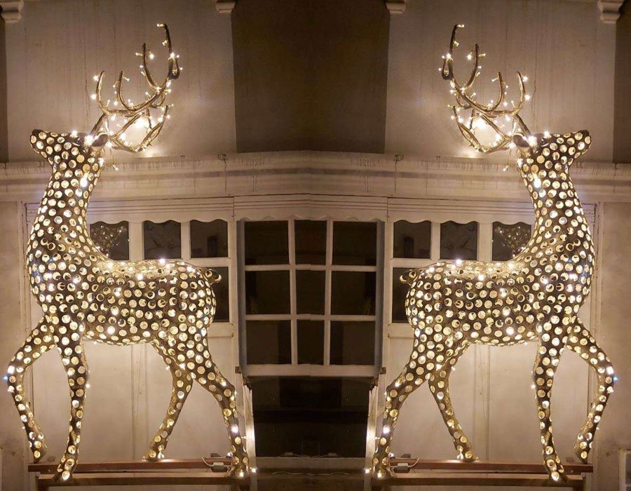 LED Işıklı Yılbaşı Geyik