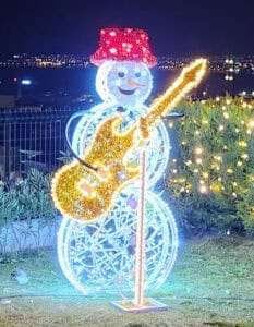 IŞIKLI KARDAN ADAM DEKORU