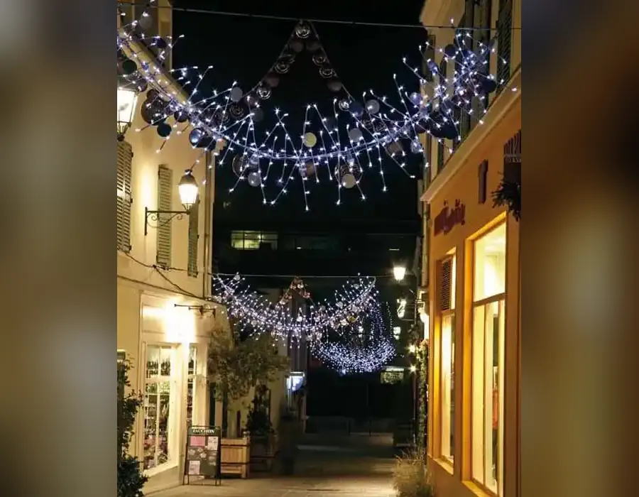Cadde ışık süsleme Cadde ışık süsleme