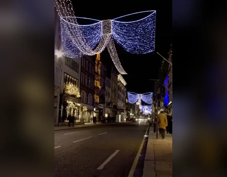 Cadde ışık süsleme Cadde ışık süsleme